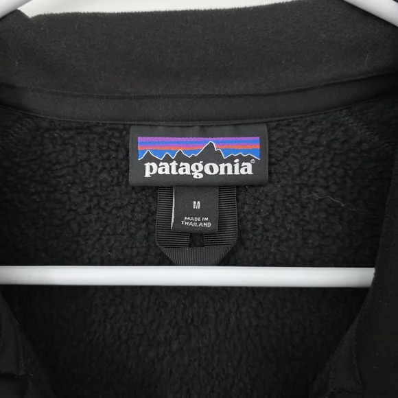 Women's Patagonia Better Sweater Black Fleece Jacket Medium Outdoors - Picture 5 of 7